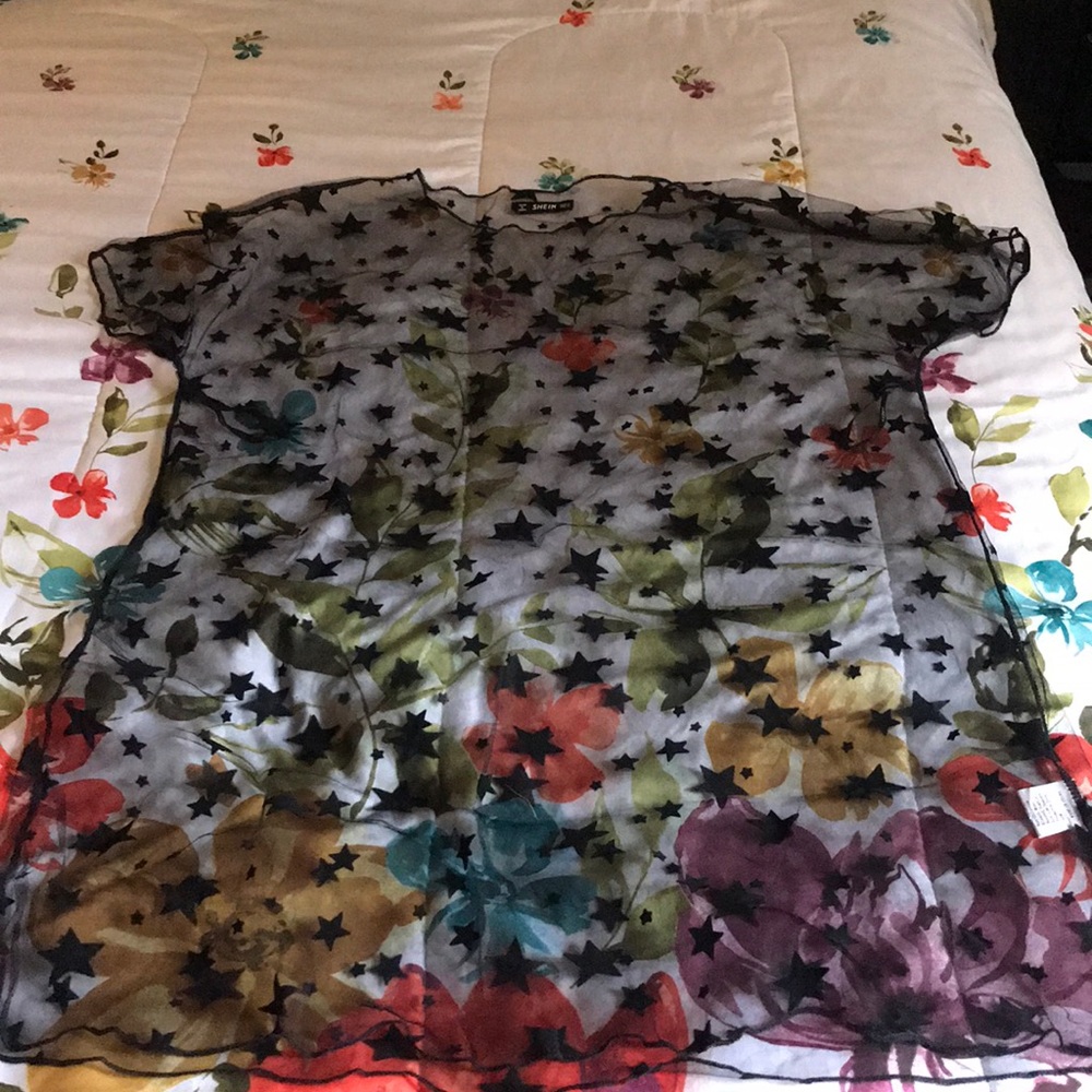 Shein sheer cover up XL